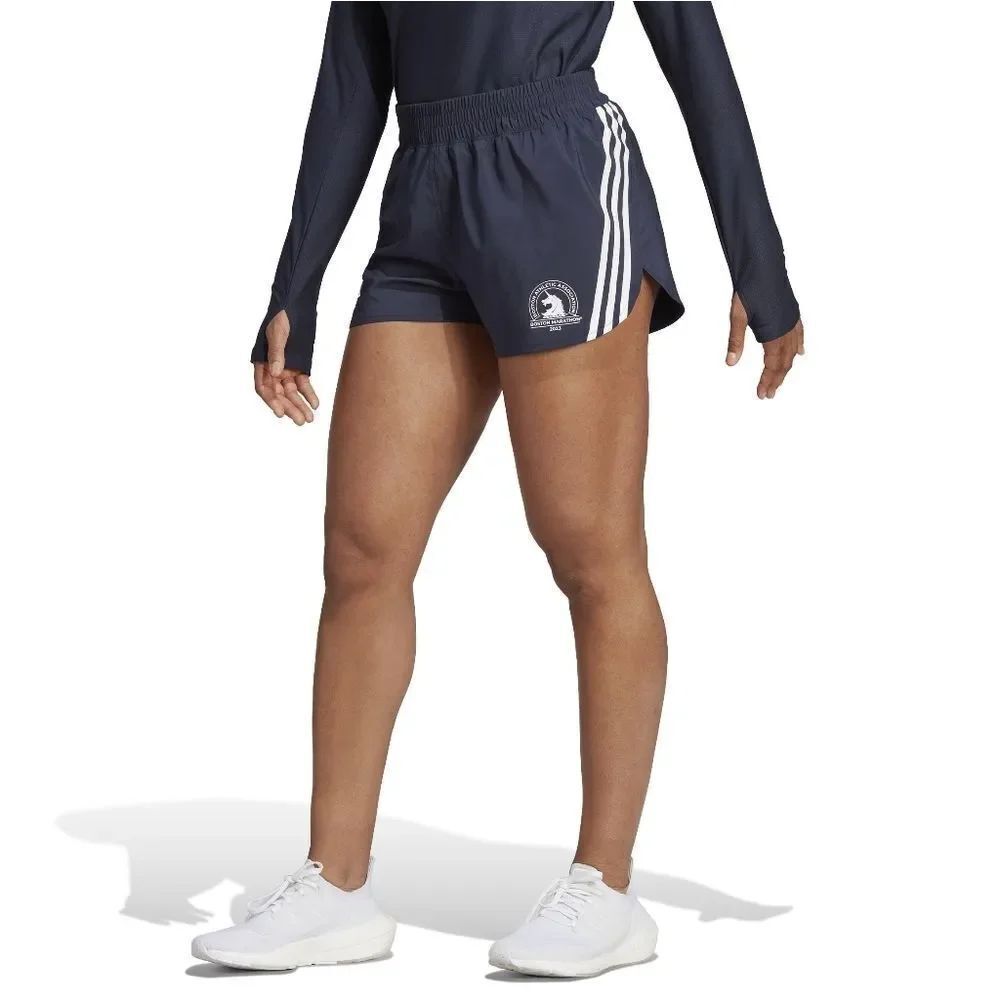 Adidas Boston Marathon 2023 Women's Running Shorts Size Small S Blue Adizero New